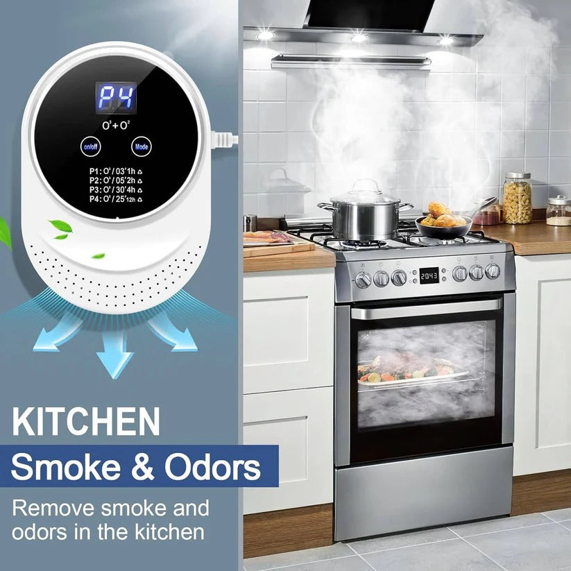 Eliminate pet odors & refresh indoor air with this automatic programmable plug-in household odor eliminator.