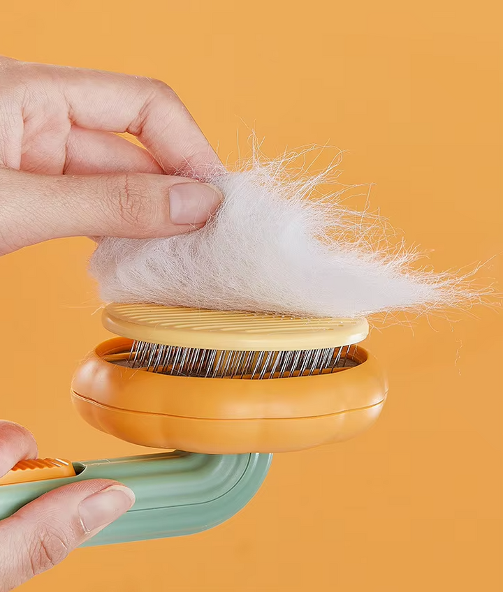 Cat fur remover brush for gentle and effective shedding control during grooming