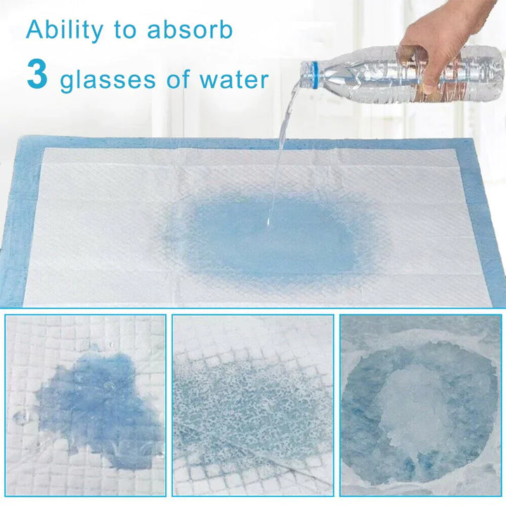 Senior dog care pad, leak-proof and absorbent for incontinence, maintaining pet hygiene.