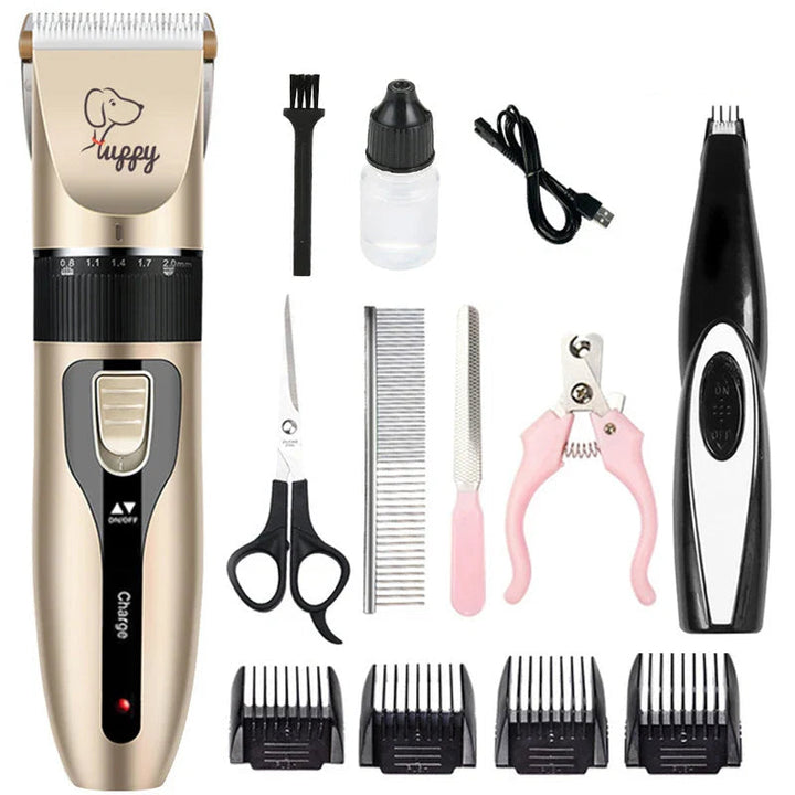 Pet trimmer with ceramic blade and quiet motor for stress-free animal grooming