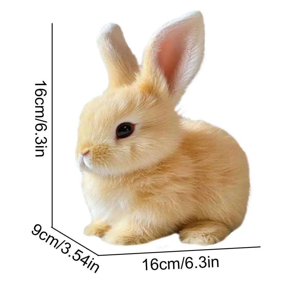 Unisex realistic hopping bunny toy with soft plush fur, a fun interactive animal toy and pet alternative.