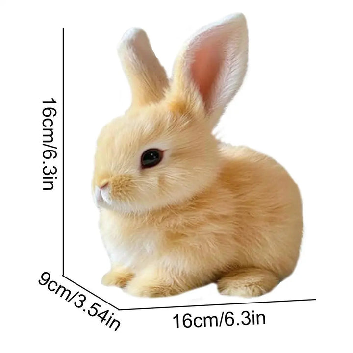 Unisex realistic hopping bunny toy with soft plush fur, a fun interactive animal toy and pet alternative.