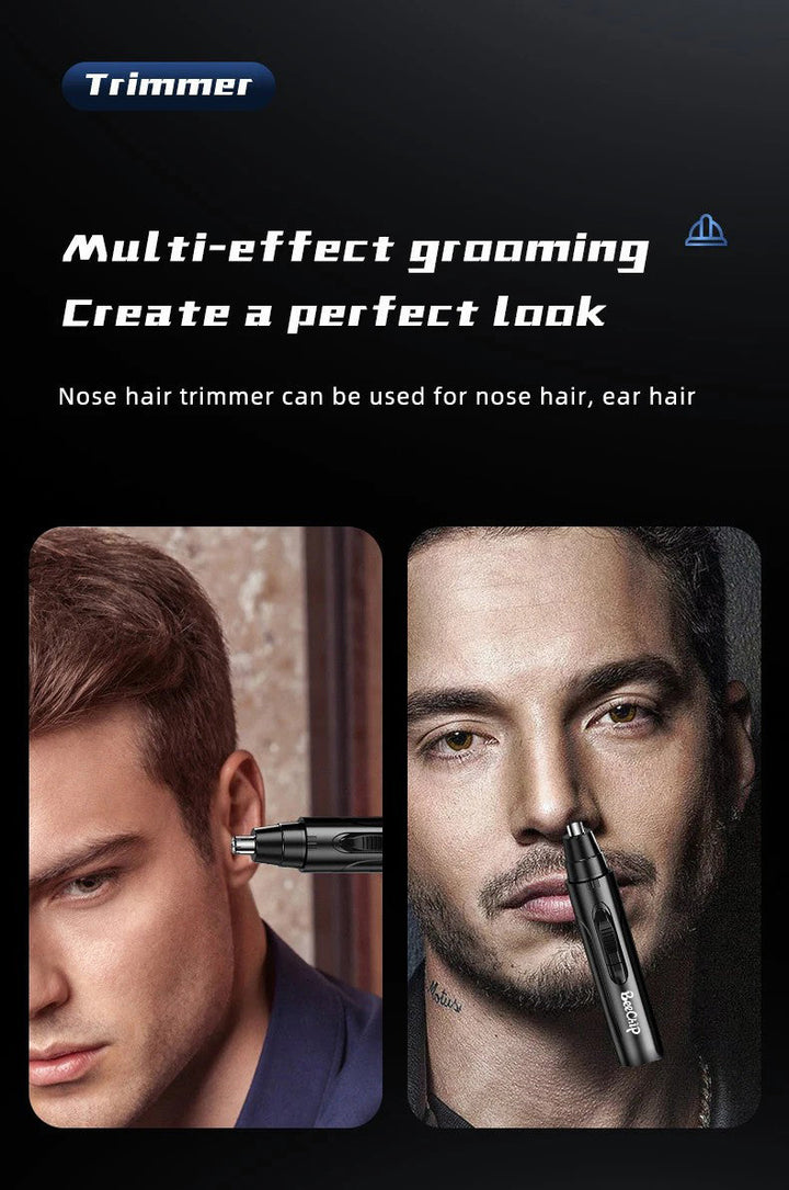 Multi-purpose rechargeable ear & nose hair trimmer. Perfect for personal grooming at home or travel.