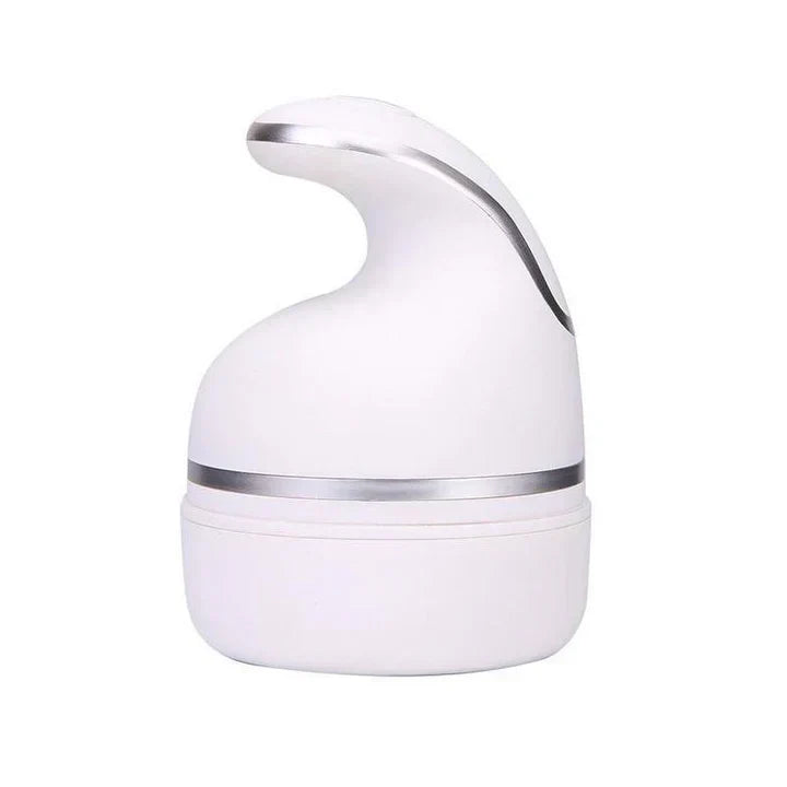 Packaging of a Pet Electric Head Massager for dogs & cats, highlighting pet relaxation benefits