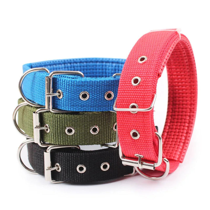 Black adjustable dog collar designed for safety with a breakaway mechanism