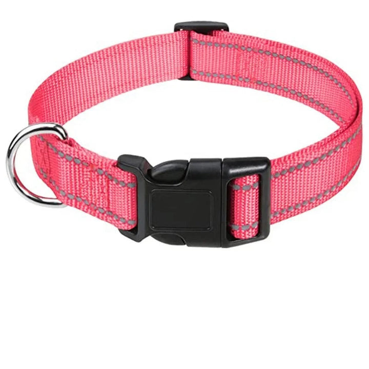 Yellow lightweight dog collar, adjustable & secure everyday pet accessory for all breeds