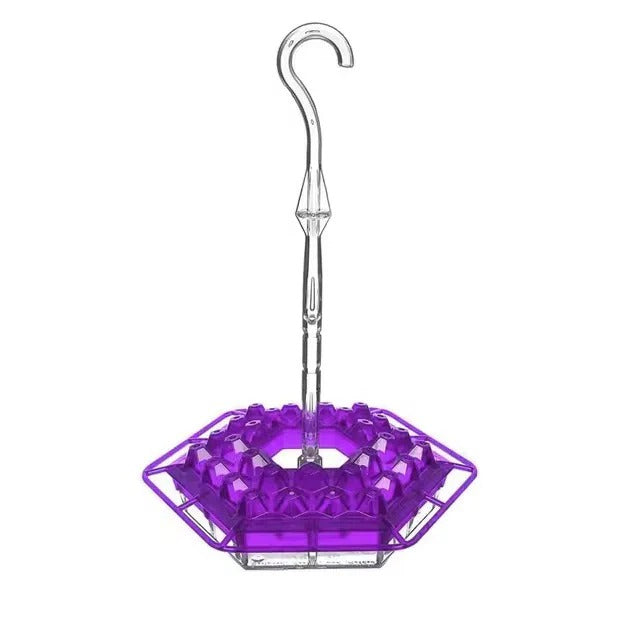 Decorative glass hummingbird nectar feeder, ant-proof design, perfect for garden outdoor wildlife