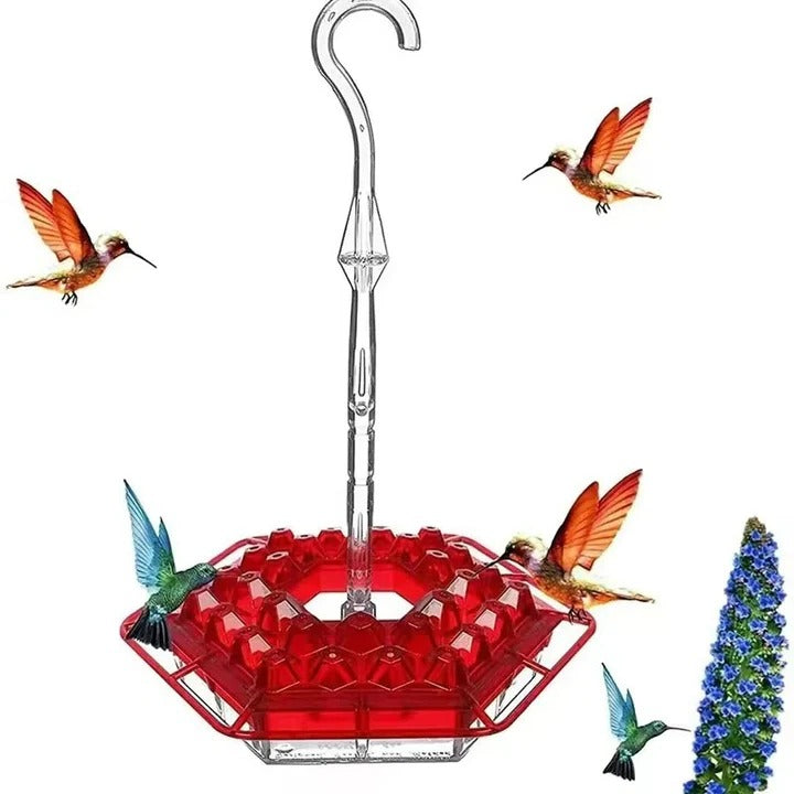 Elegant hummingbird feeder, ant-proof, designed for easy hanging and attracting wild hummingbirds