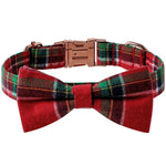 Red chequered bow