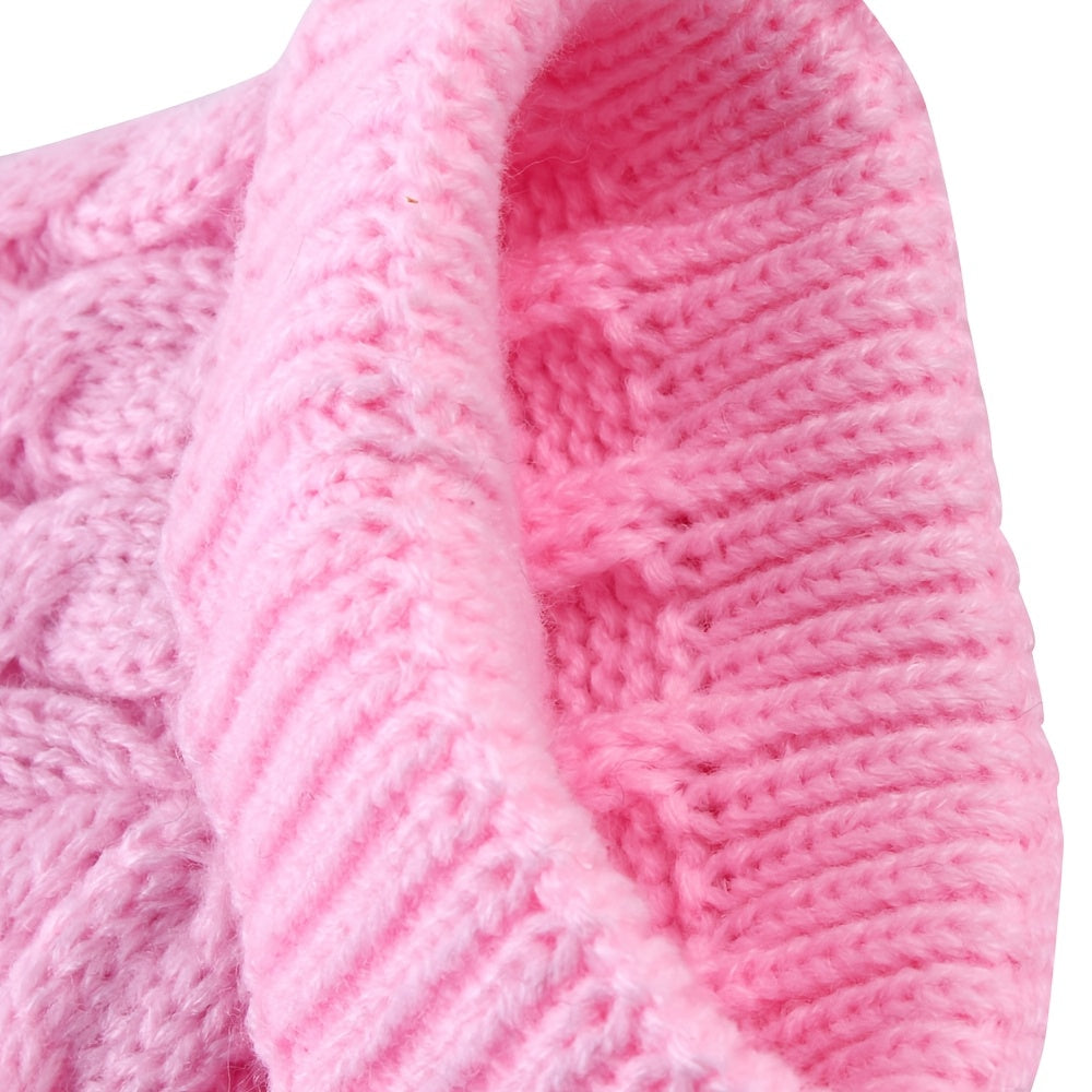Dog knit sweater in a variety of colors, warm acrylic pullovers for small & medium breeds.