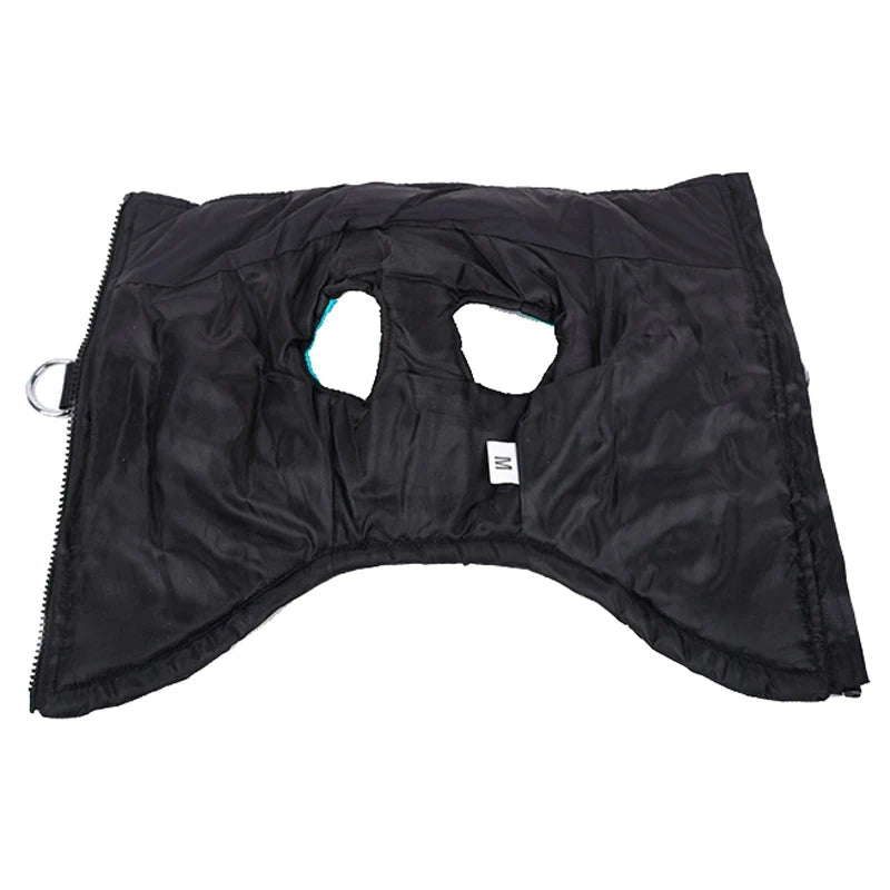 Unisex quilted pet vest in green, perfect for winter warm and waterproof animal apparel