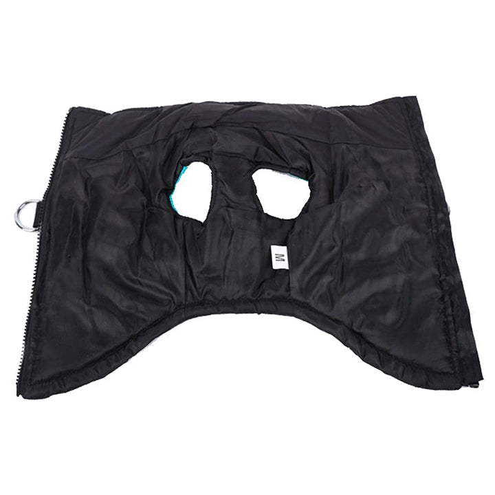 Unisex quilted pet vest in green, perfect for winter warm and waterproof animal apparel