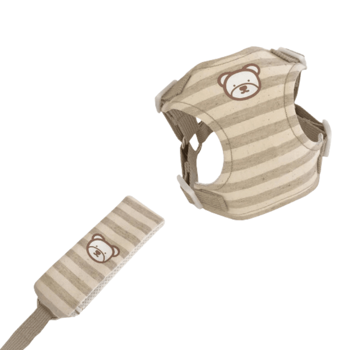 Comfortable dog harness with a secure leash attachment, perfect for small breed pet gear