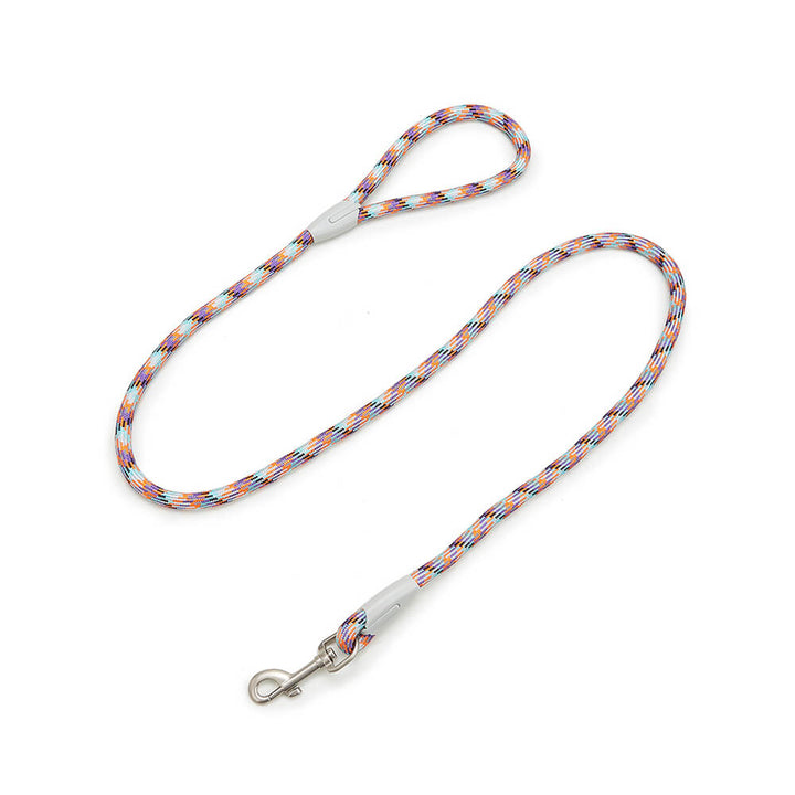 Close-up of the metal D-ring on the anti-pull dog harness, suitable for strong large dog breeds