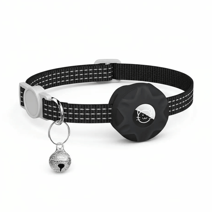 Waterproof kitten safety collar, breakaway design with integrated tracker holder