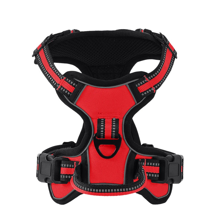 Ergonomic reflective dog harness, distributing pressure evenly for comfortable walking & training
