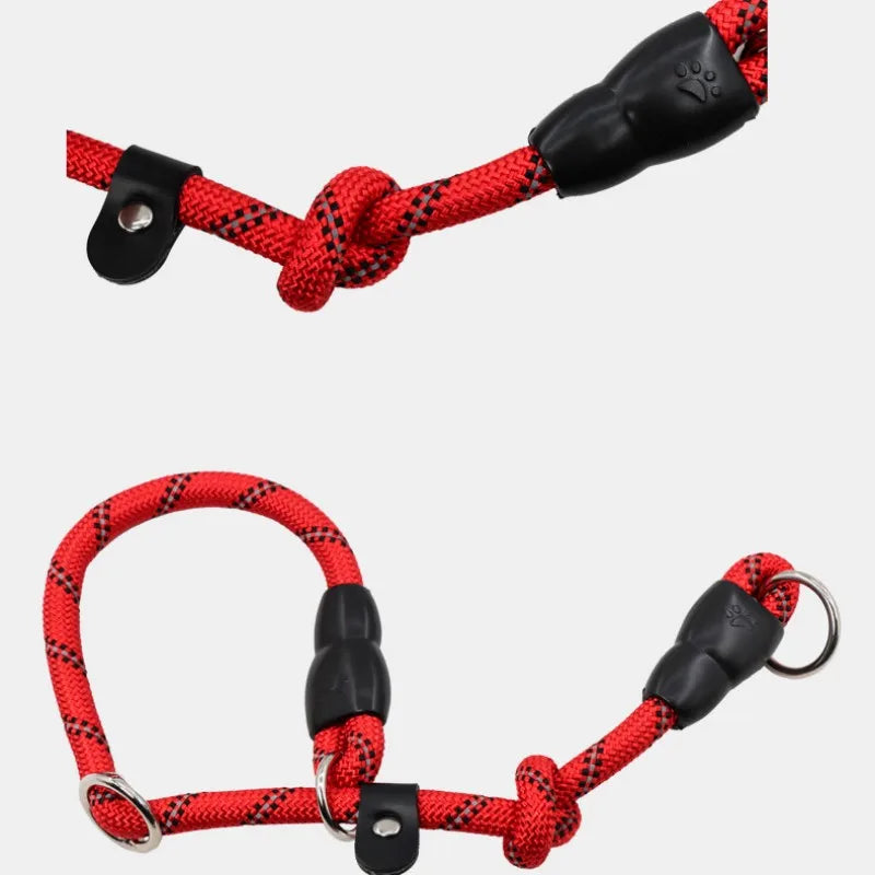 Durable reflective pet leash with comfortable handle, ideal for dog walking & training.