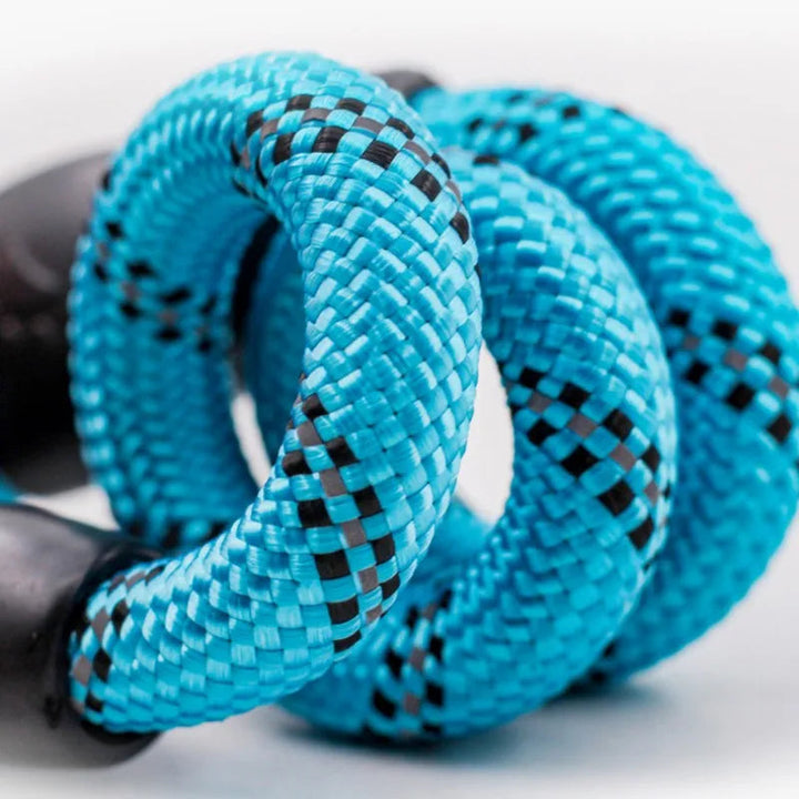 Adjustable reflective dog leash, ensuring visibility and safety during nighttime pet excursions.
