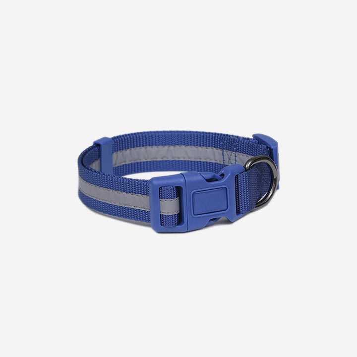 Durable nylon no-pull dog harness with front and back leash attachments for training.