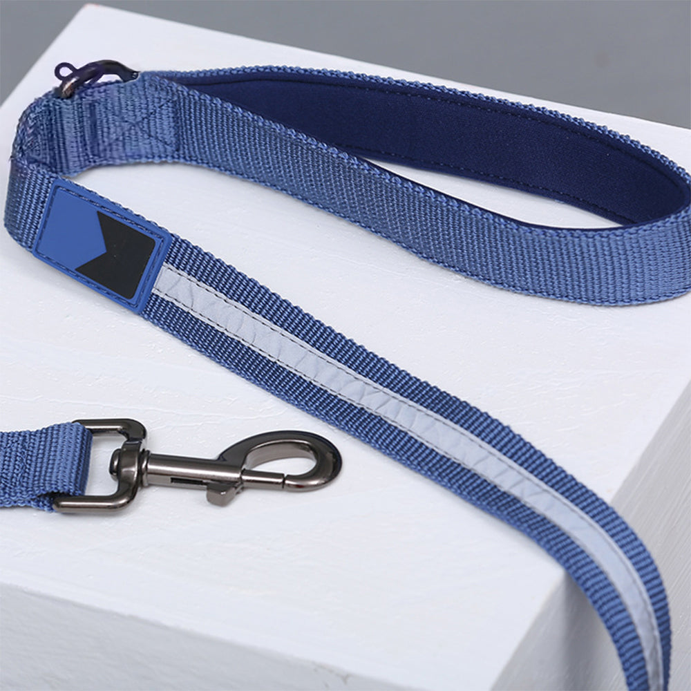 No-pull nylon dog harness in red, providing visibility and control for dog training sessions.