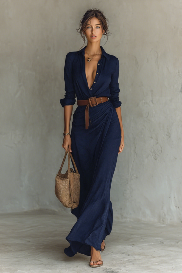 Casual women's summer maxi dress. Comfortable & flowy for effortless everyday wear.