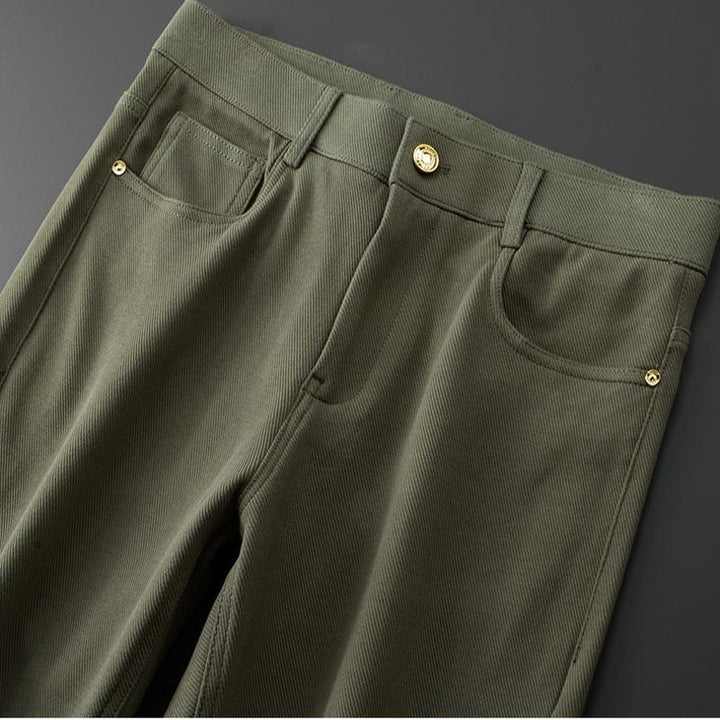 Men's vault jeans, tailored fit, modeled for a modern, smart casual look, versatile for everyday.