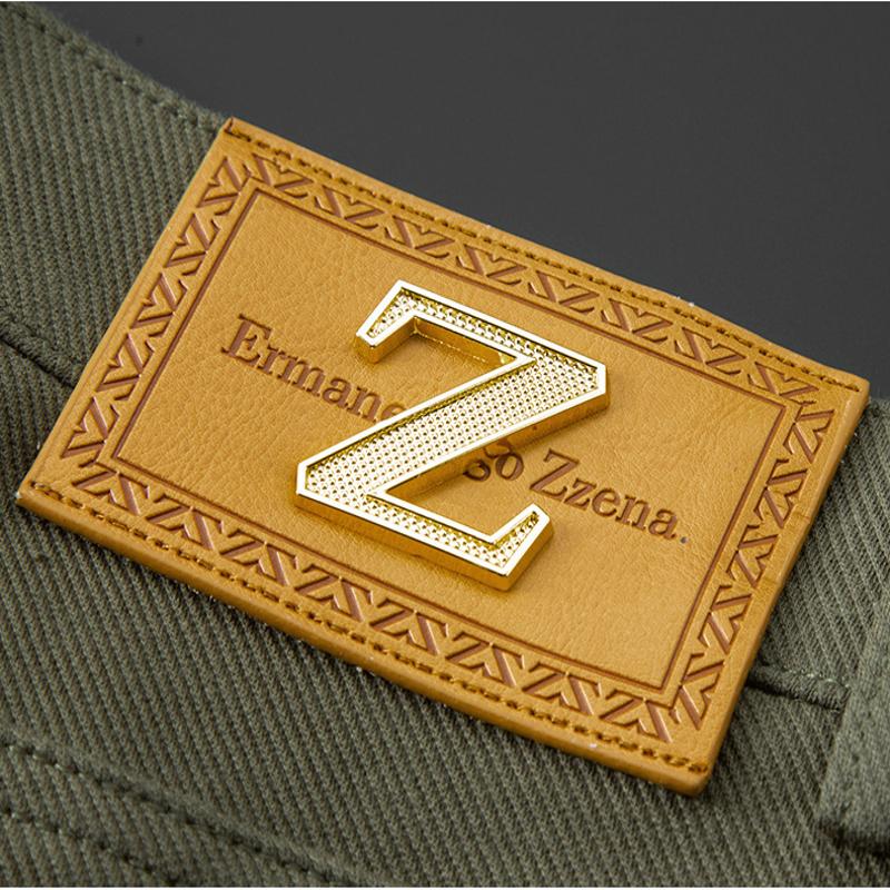 Stylish men's tailored fit vault jeans in green, a comfortable and modern denim alternative.