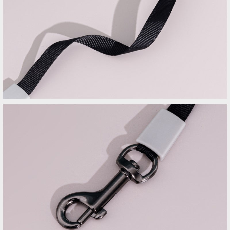 Ergonomic retractable dog leash, tangle-free design for active pet gear