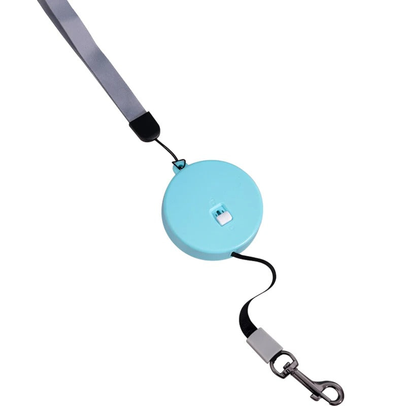 Dog gear retractable leash for active pets, featuring an ergonomic grip