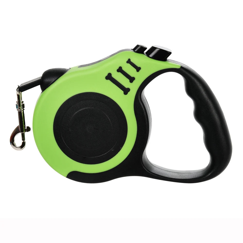 Detail of the tangle-free rope mechanism on a retractable pet leash for walking