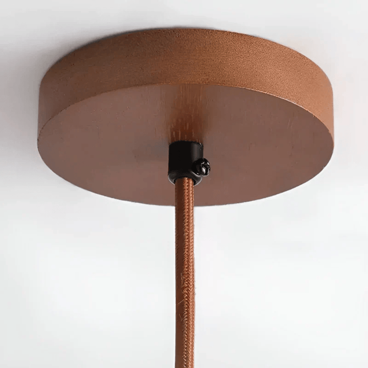 Japanese style retro LED ceiling light, crafted from natural wood and stone, delivering soft, calming illumination.