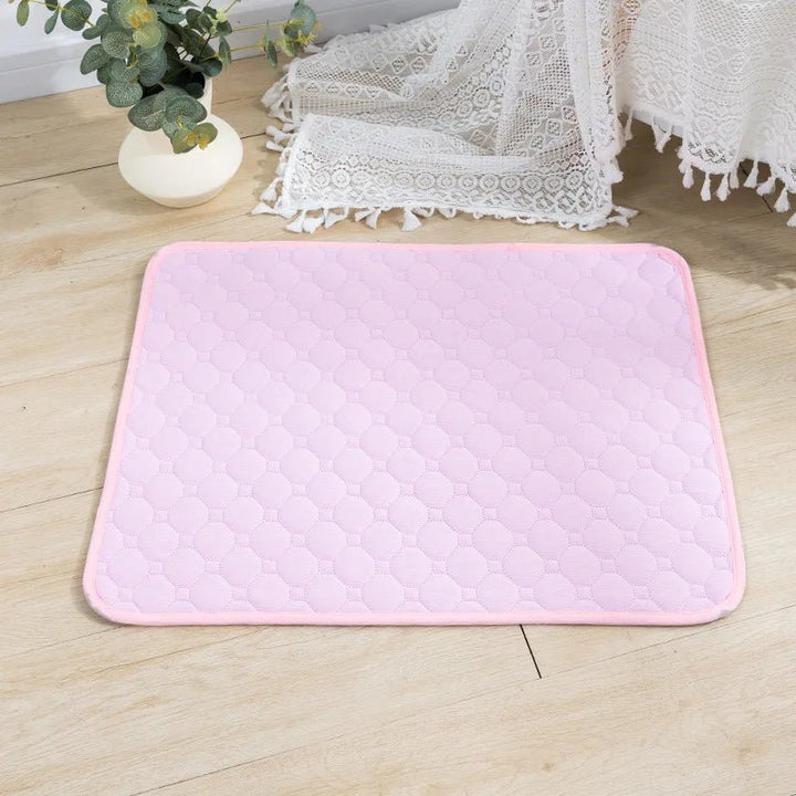 Grey reusable pee pad for dogs, effective for puppy training & pet incontinence, soft