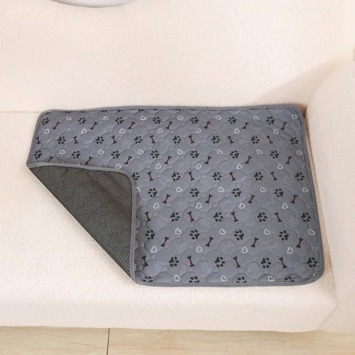 Heavy-duty washable dog training pad, non-slip base, ideal for kennels and crates