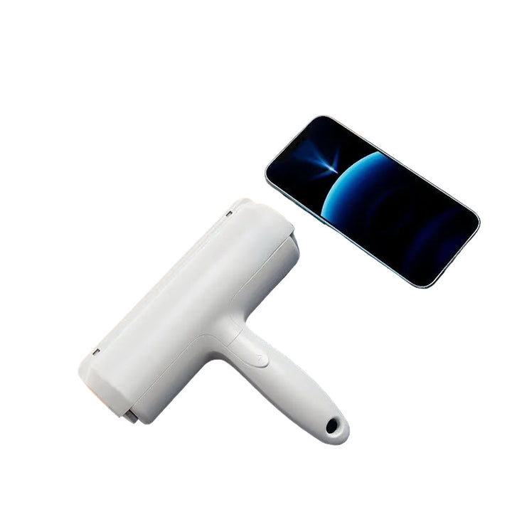 Self-cleaning reusable pet hair remover, perfect for home and car interior pet fur and lint removal, petcare essential.