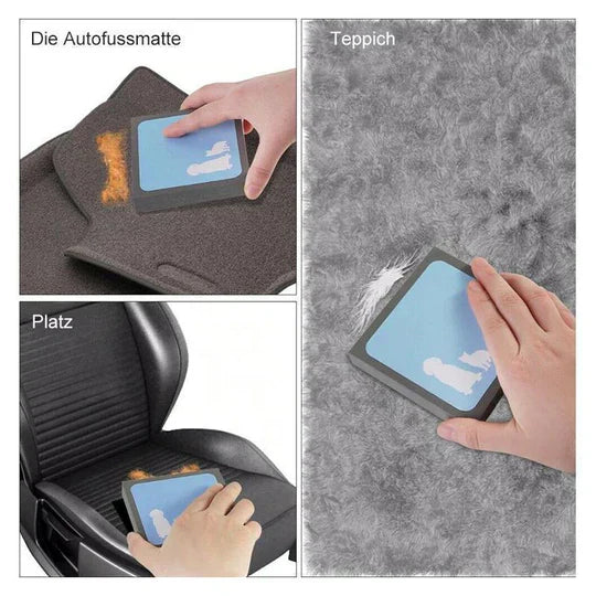 Pet hair remover sponge, a reusable tool for quick dog and cat hair cleanup on furniture