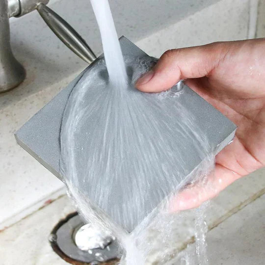 Ergonomic pet hair removal tool, a versatile cleaning sponge for car interiors and home use