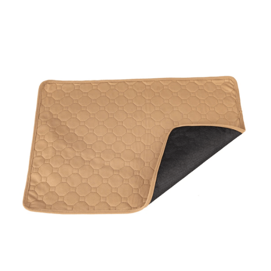 Folded washable pet training mat, a waterproof dog accessory for effective potty training