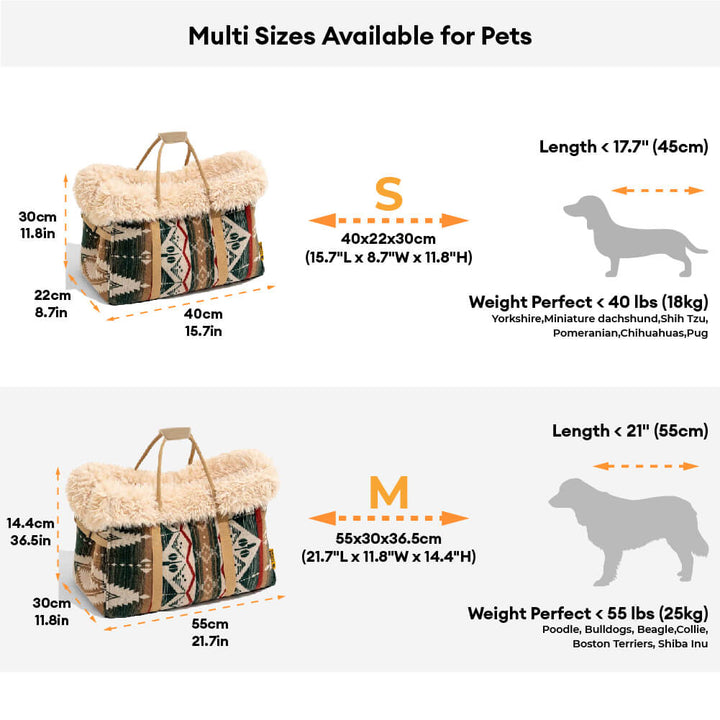 Pet carrier transformed into an all-season dog snuggle bed, showcasing its versatility and comfort for pets.