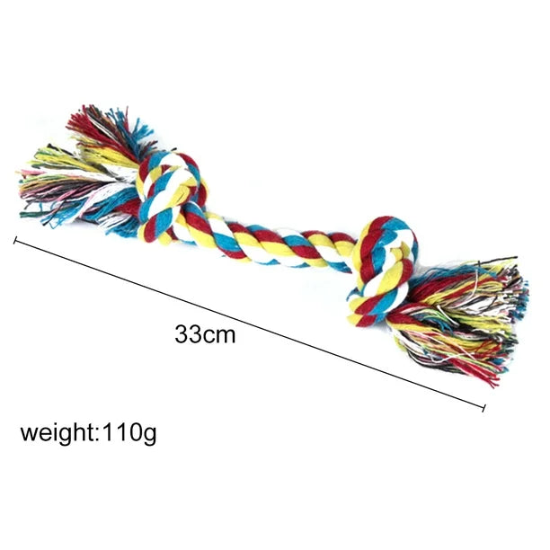 Interactive dog rope toy with fringes, a chew-resistant accessory for active pets.