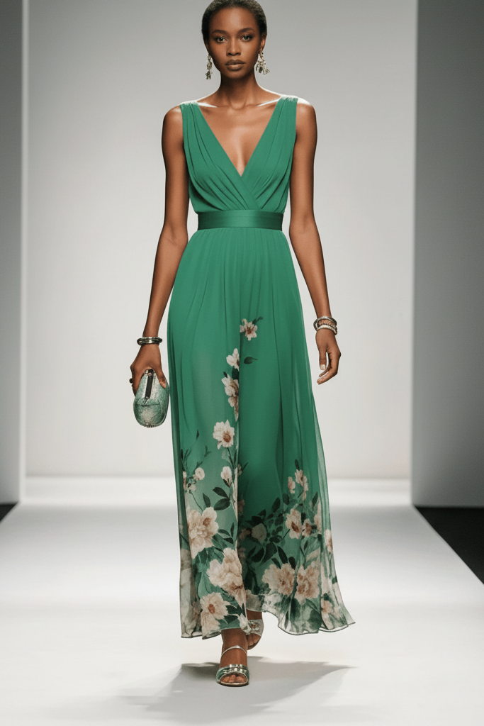 Boho-chic floral maxi dress, a comfortable women's summer dress for effortless and stylish looks.
