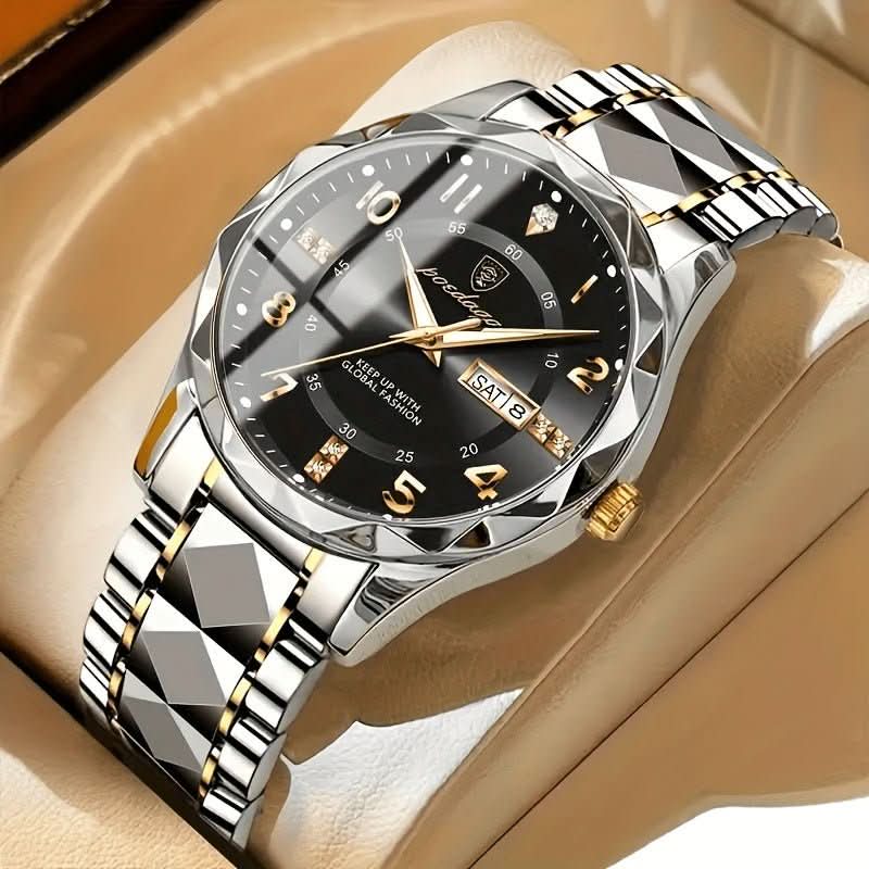 Waterproof Men's Sports Watch, ideal for swimming & outdoor activities. Durable quartz timepiece.