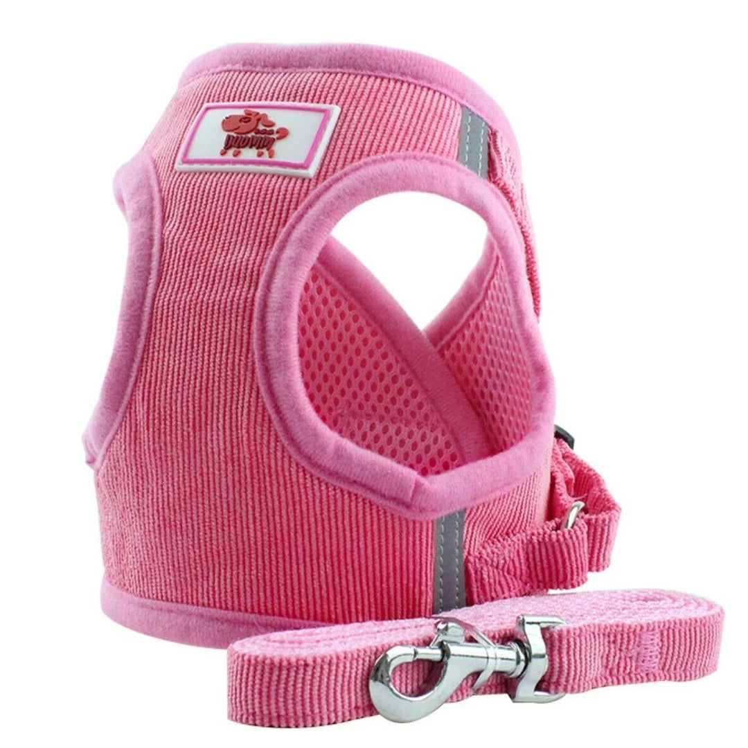 Velvet Reflective Dog Harness for Comfort