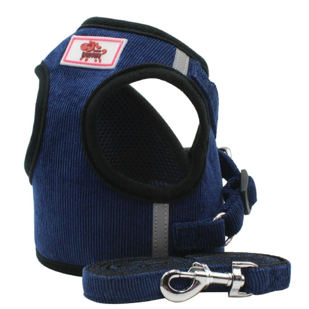 Velvet Reflective Dog Harness for Comfort