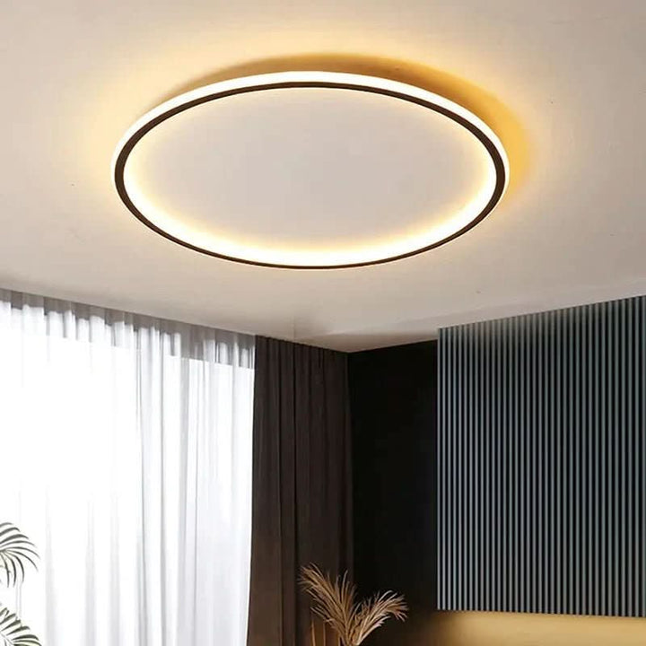 Scandinavian LED ceiling light, modern design for living rooms.