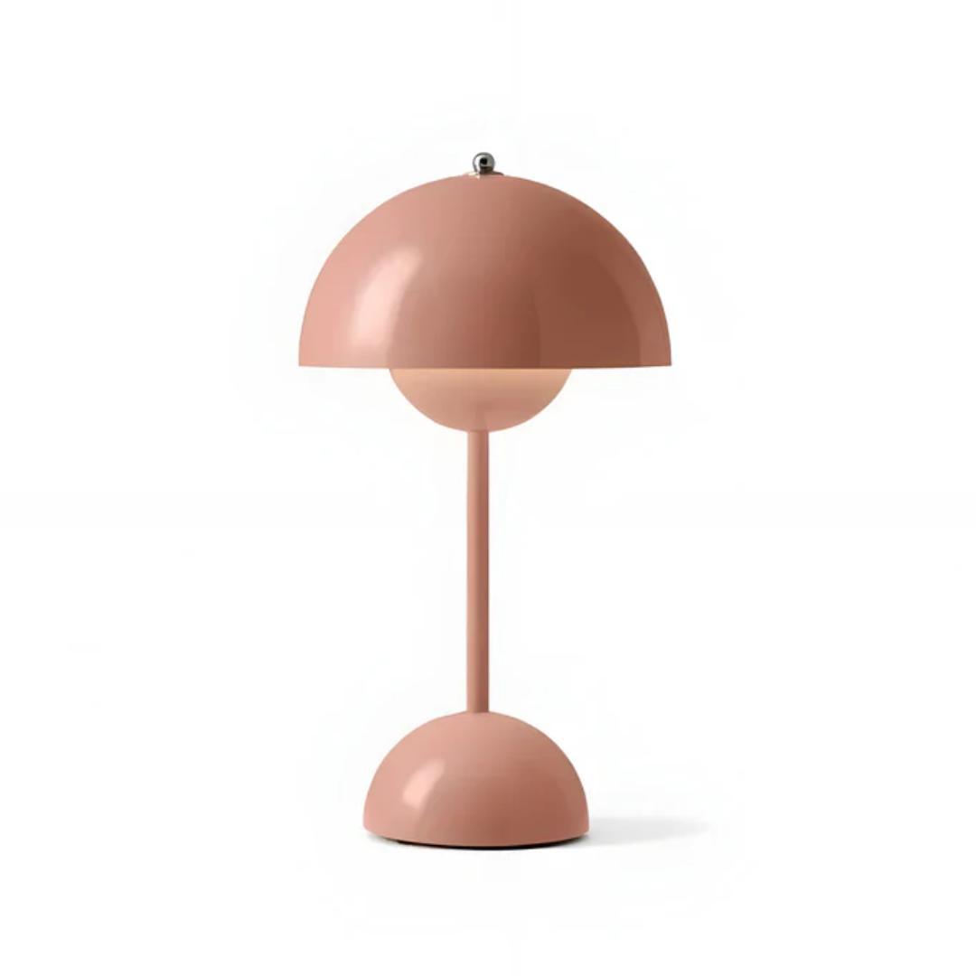 Scandinavian wireless table lamp with modern Nordic design for home decor.