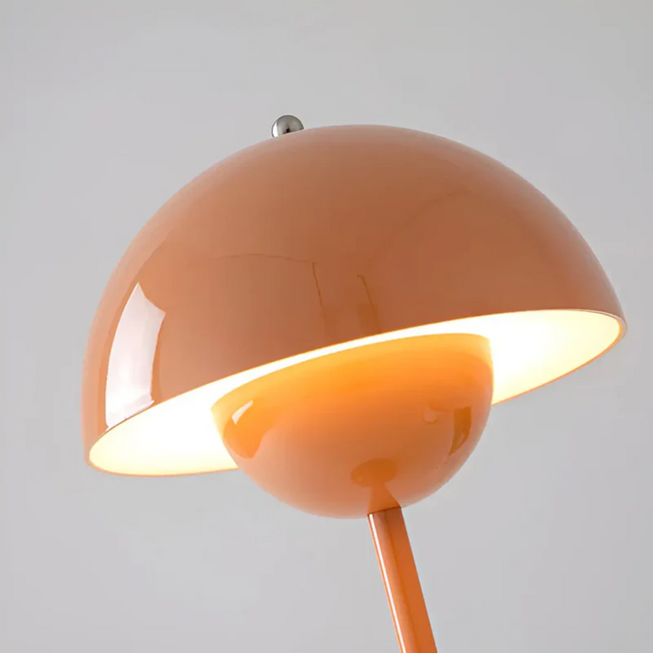 Rechargeable wireless table lamp with adjustable ambient light, a versatile home lighting solution.