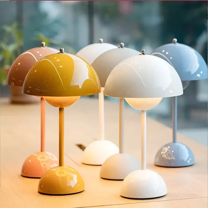 Stylish wireless Nordic table lamp, enhancing home decor with soft, adjustable ambient light.