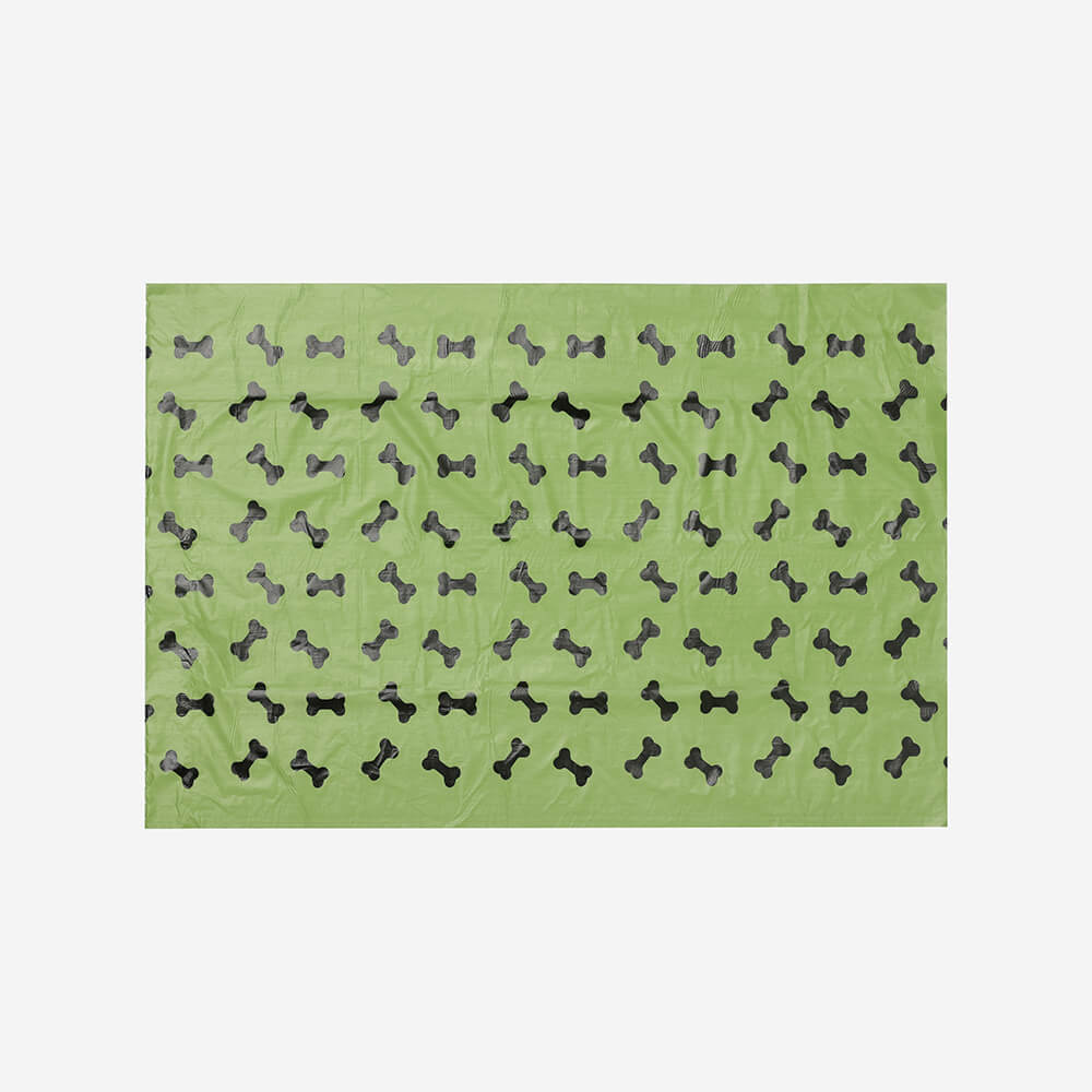 Packaging for scented biodegradable dog waste bags, emphasizing eco-friendly pet supplies