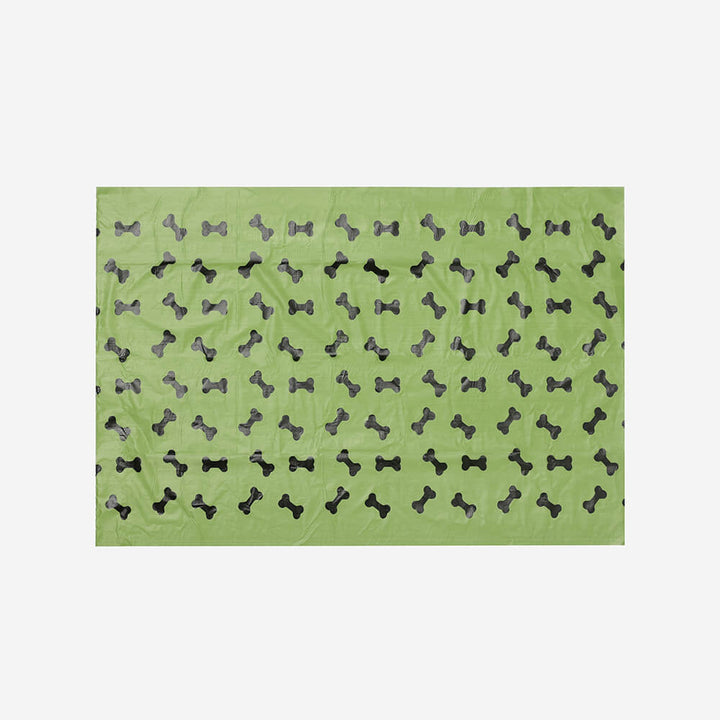 Packaging for scented biodegradable dog waste bags, emphasizing eco-friendly pet supplies