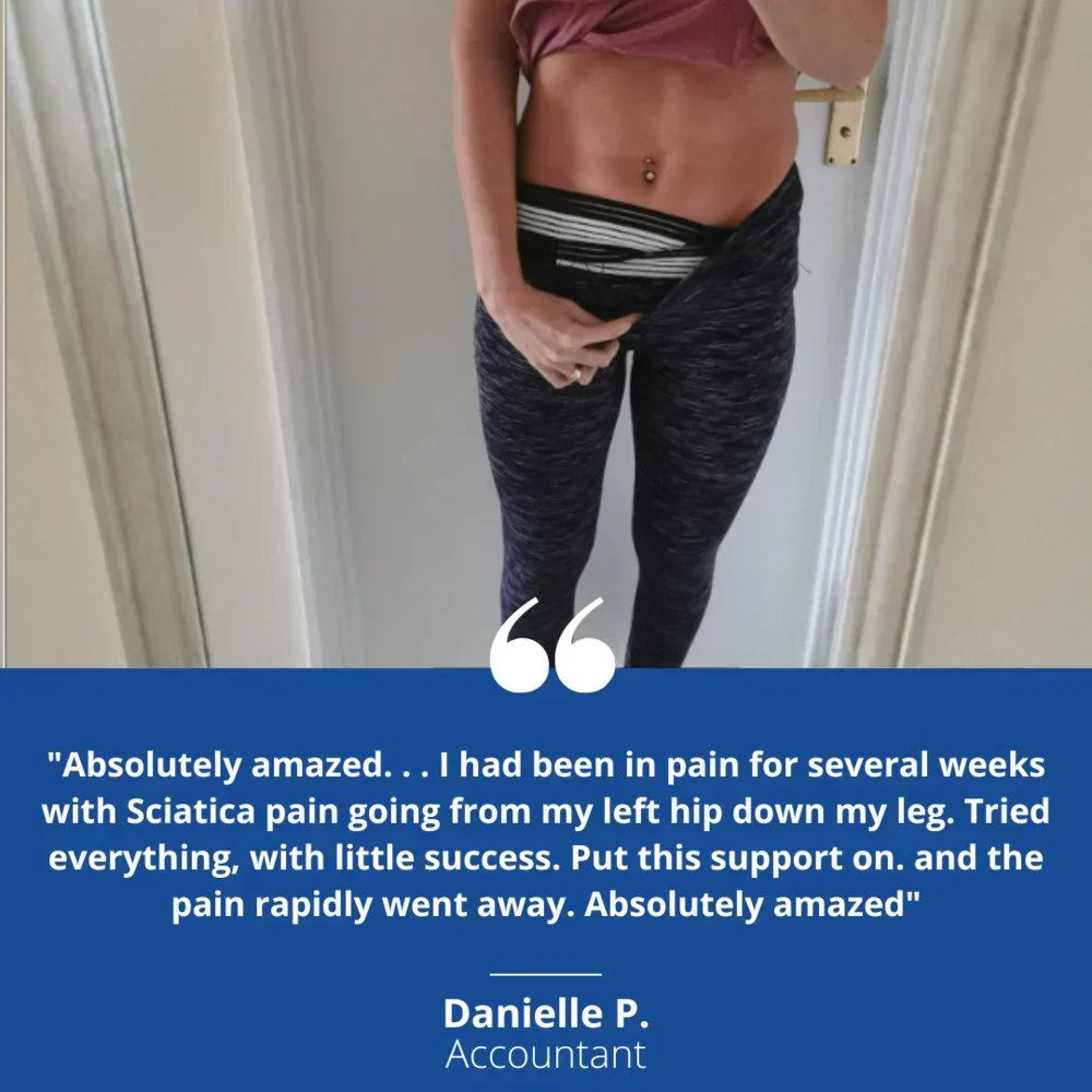 Wellness Compression Belt designed for sciatica and chronic lower back pain.